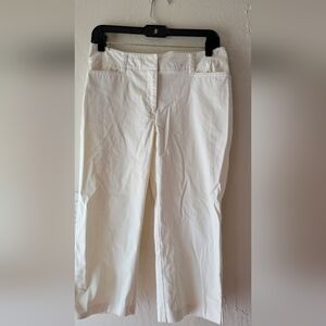 Tribal  Studio Cotton Blend Capri Pant - Ivory - Size 4.